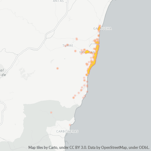 Mapa de calor para código postal 04638