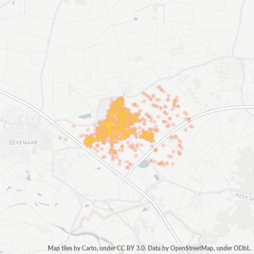 6942 Heatmap Bedrijfsdichtheid