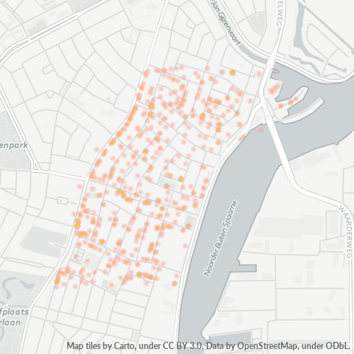 2022 Heatmap Bedrijfsdichtheid