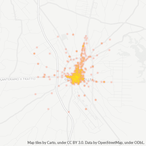 Mappa di calore per cap 70023