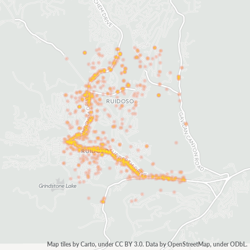 88345 Business Density Heatmap