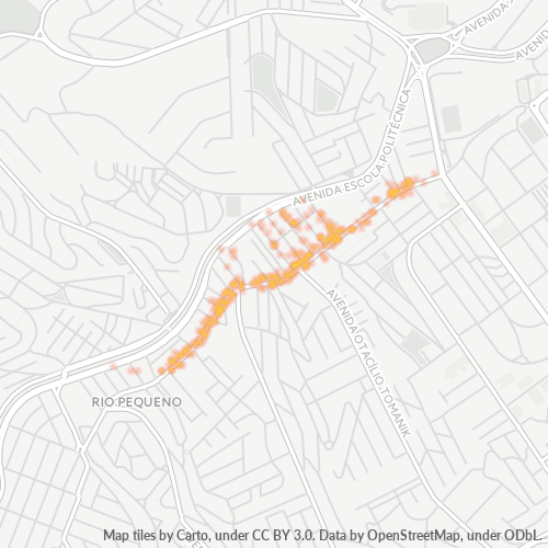 05379-000 Mapa de calor de densidad empresarial