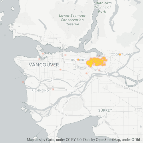 V3J Business Density Heatmap