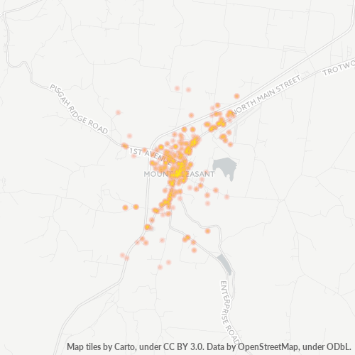 38474 Business Density Heatmap
