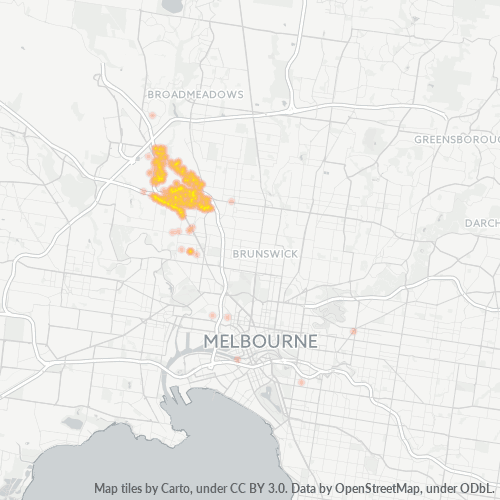 3041 Business Density Heatmap