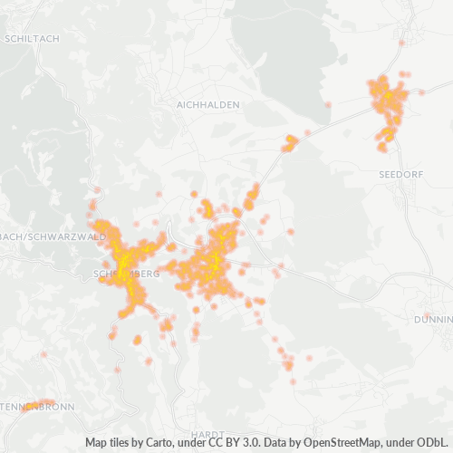 Heatmap für plz 78713