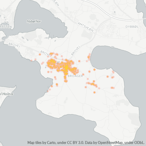 6310 Heatmap over forretningstæthed