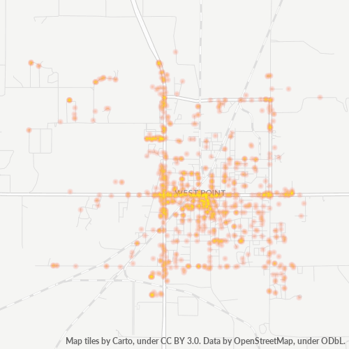 39773 Business Density Heatmap