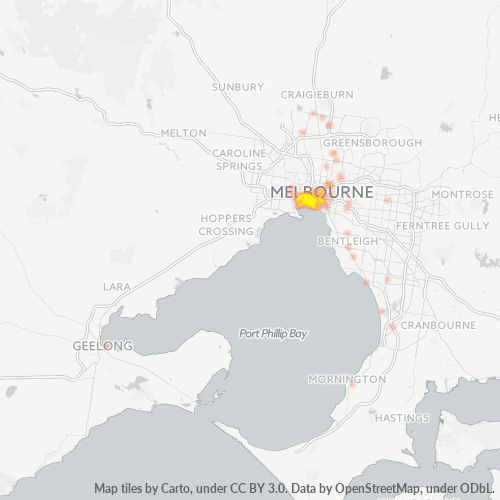 3207 Business Density Heatmap