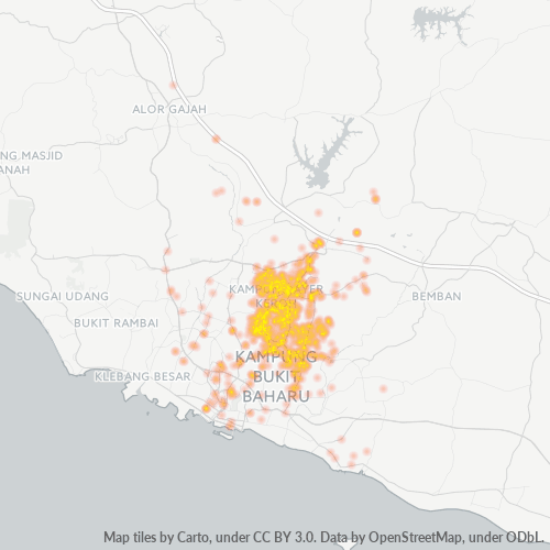 75450 Heatmap Ketumpatan Perniagaan