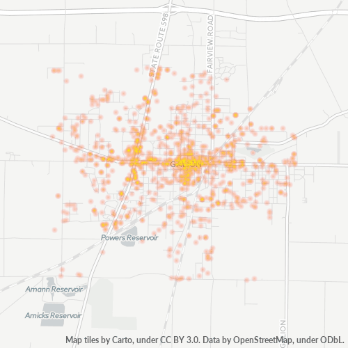 44833 Business Density Heatmap