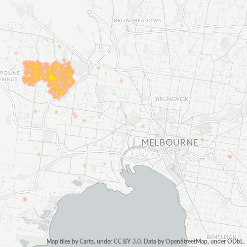 3021 Business Density Heatmap