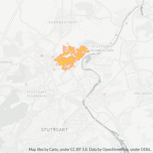 70437 Standortdichte-Heatmap
