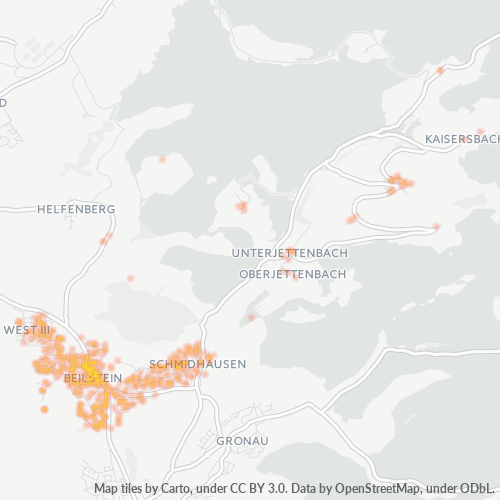Heatmap für plz 71717