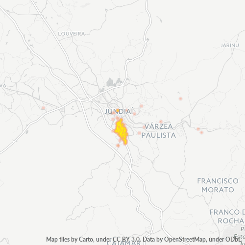 13206-000 Mapa de calor de densidad empresarial