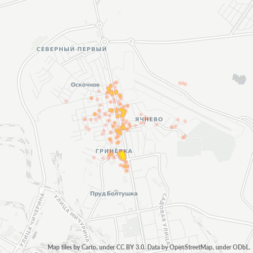 308010 Тепловая карта плотности предприятий