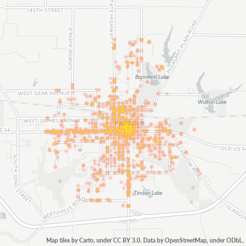 52556 Business Density Heatmap