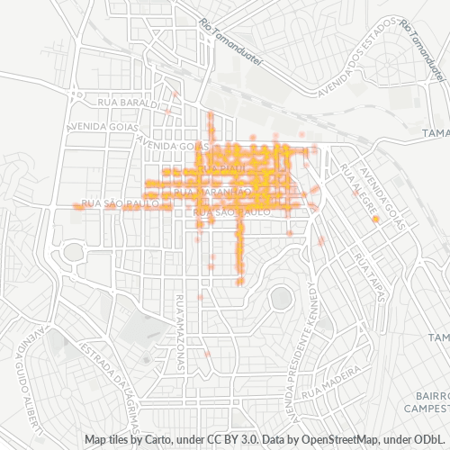 09541-000 Mapa de calor de densidad empresarial
