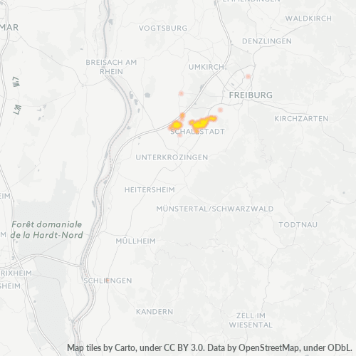 Heatmap für plz 79227