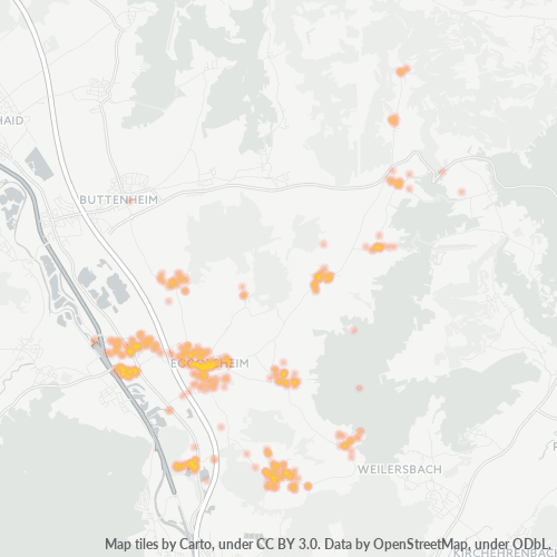 Heatmap für plz 91330