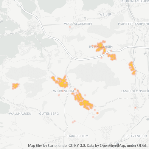 Heatmap für plz 55452
