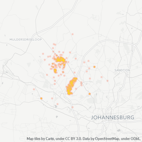 2170 Hittekaart vir Besigheidsdigtheid