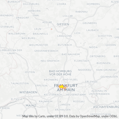 Heatmap für plz 60487