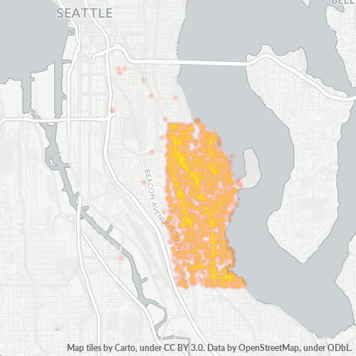 98118 Business Density Heatmap