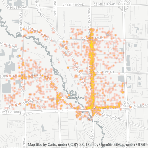 48317 Business Density Heatmap