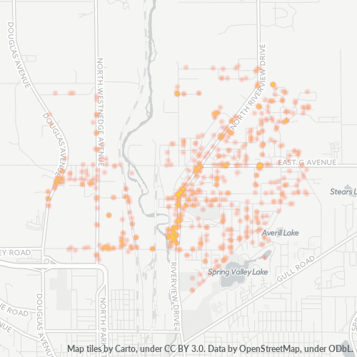 49004 Business Density Heatmap