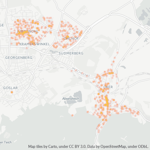 Heatmap für plz 38642