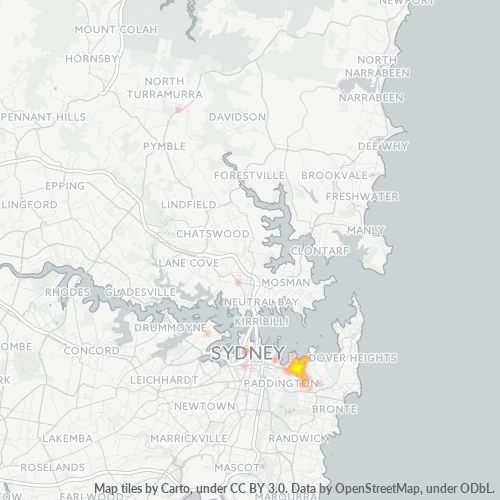 2028 Business Density Heatmap