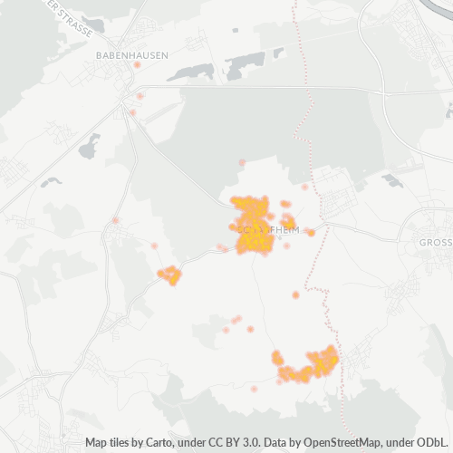 Heatmap für plz 64850