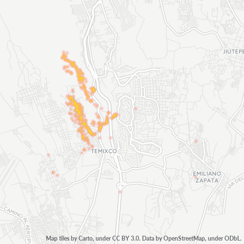 62583 Mapa de calor de densidad empresarial