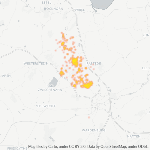 26215 Standortdichte-Heatmap