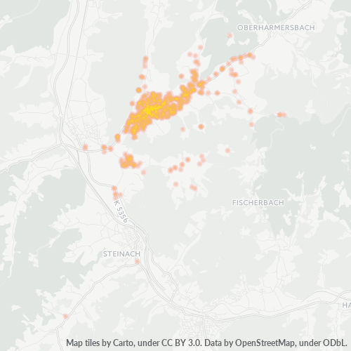 Heatmap für plz 77736