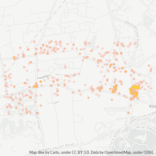 08558 Business Density Heatmap