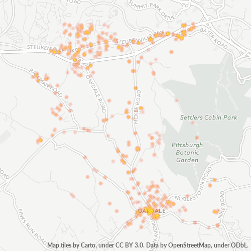 15071 Business Density Heatmap