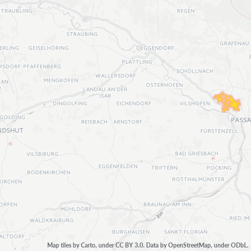 Heatmap für plz 94113