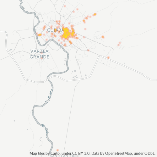 78060-000 Heatmap de Densidade da Empresa