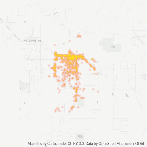 85546 Business Density Heatmap