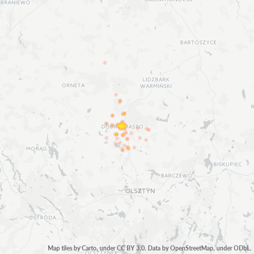 11-040 Mapa intensywności działalności gospodarczej