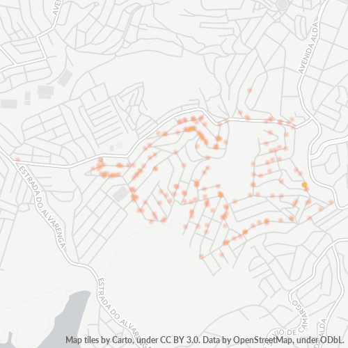 04475-000 Mapa de calor de densidad empresarial