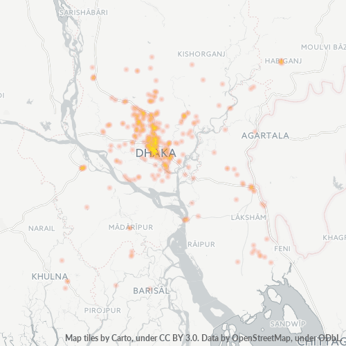 9414 Business Density Heatmap