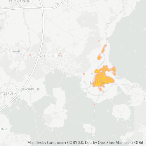 Heatmap für plz 85604