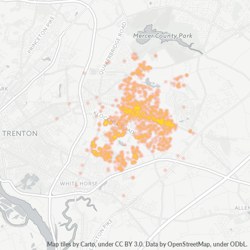 08690 Business Density Heatmap