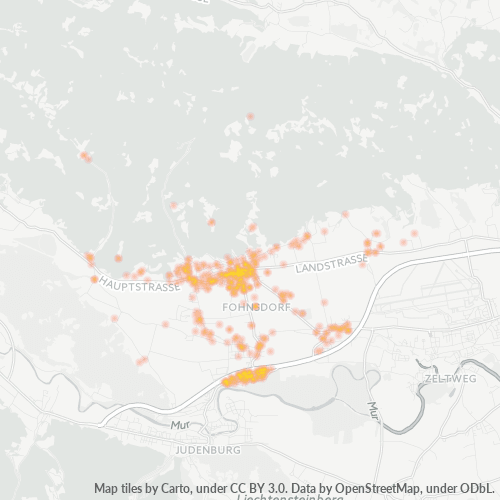 Heatmap für postleitzahl 8753