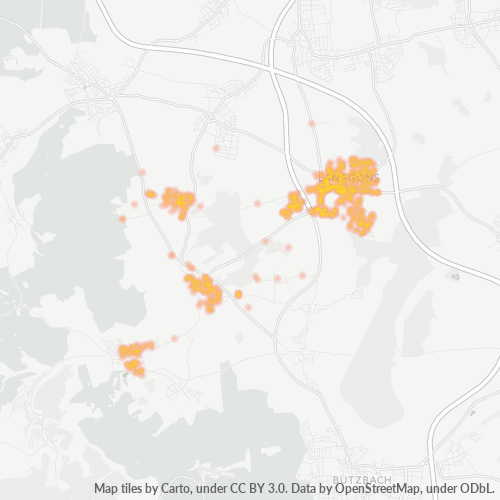 Heatmap für plz 35428