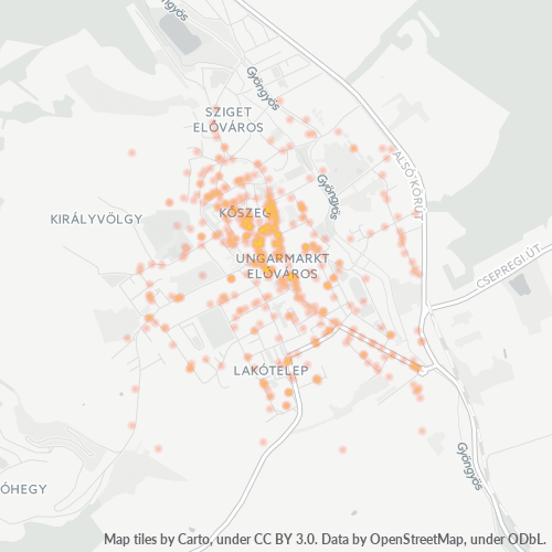 9730 Vállalati sűrűségi térkép