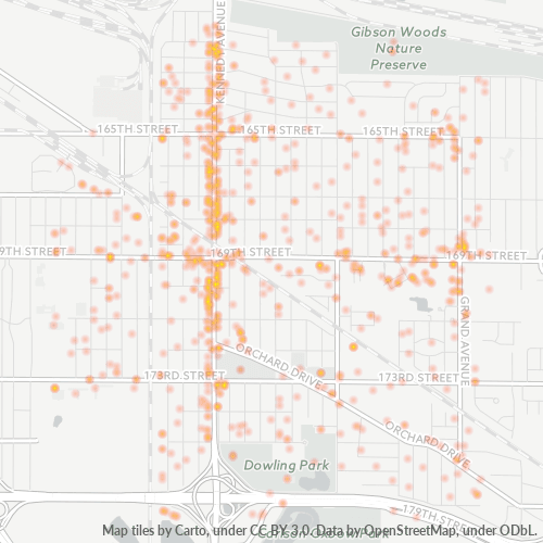 46323 Business Density Heatmap